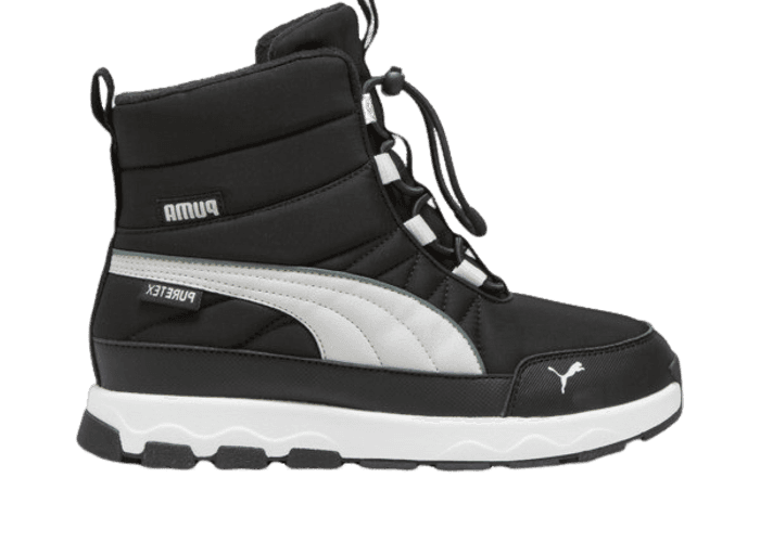 PUMA Evolve Puretex Boots in Black/Ash Grey/White (GS)