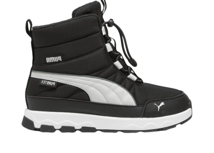 PUMA Evolve Puretex Boots in Black/Ash Grey/White (GS)