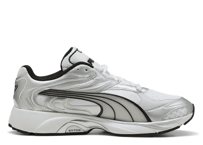 PUMA Extos Millennium Sneakers in White/Silver
