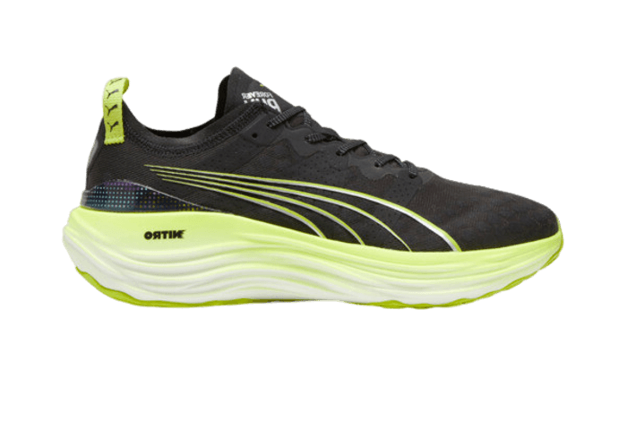 PUMA ForeverRun NITROâ¢ in Black/Lime Pow/Mineral Grey
