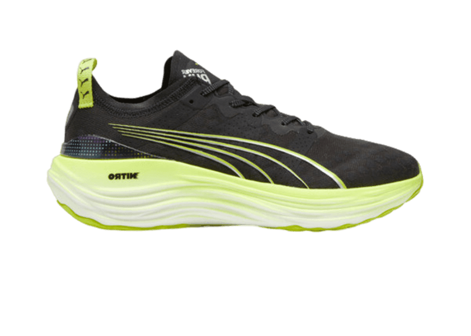 PUMA ForeverRun NITRO⢠in Black/Lime Pow/Mineral Grey