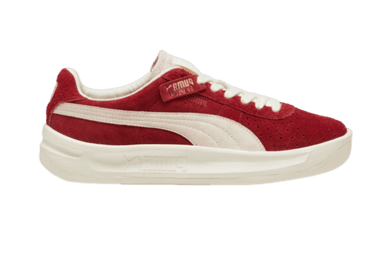 PUMA GV Special Suede Sneakers in Intense Red/Frosted Ivory