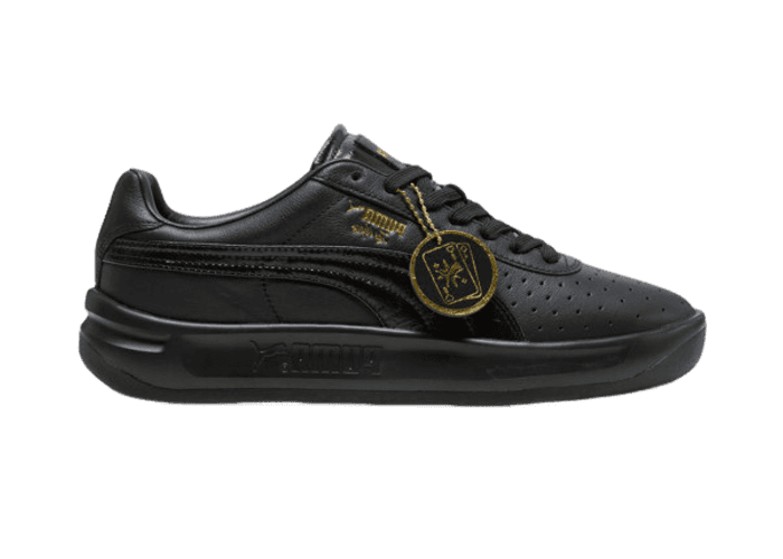 PUMA GV Special Vegas Flagship Sneakers in Black/Team Gold