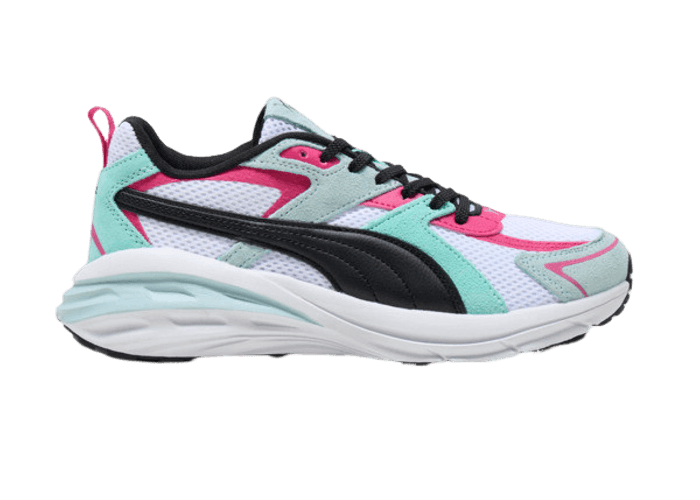 PUMA Hypnotic LS Elevate Sneakers in White/Black/Frosted Dew