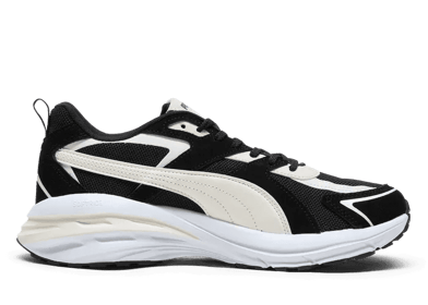 PUMA Hypnotic LS Sneakers in Black/Warm White/Alpine Snow