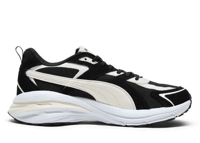 PUMA Hypnotic LS Sneakers in Black/Warm White/Alpine Snow