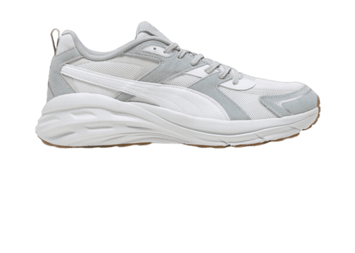 PUMA Hypnotic LS Sneakers in Feather Grey/White/Cool Mid Grey