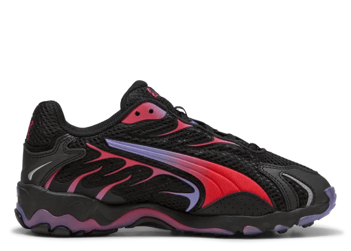 PUMA Inhale Sneakers in Black/Red (GS)