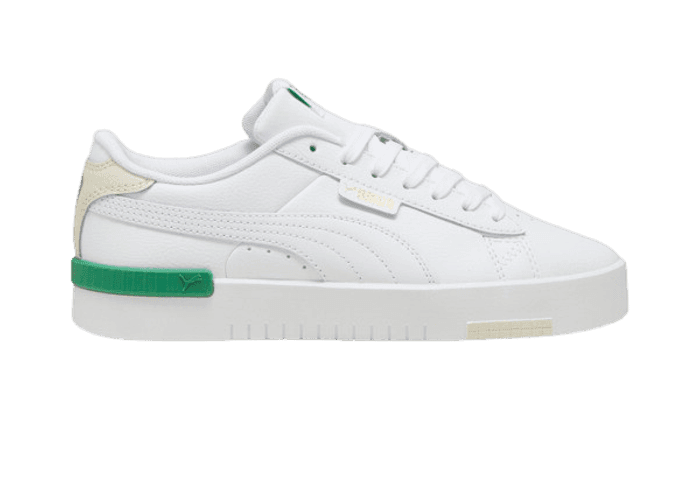 PUMA Jada Renew Sneakers in White/Gold/Archive Green