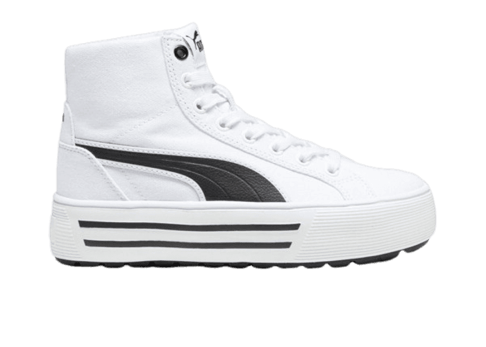 PUMA Kaia 2.0 Mid Sneakers in White/Black (PS)