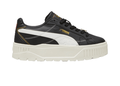 PUMA Karmen II Class Act Sneakers in Black/White/Gold
