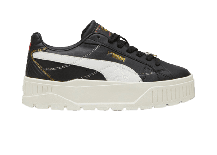 PUMA Karmen II Class Act Sneakers in Black/White/Gold