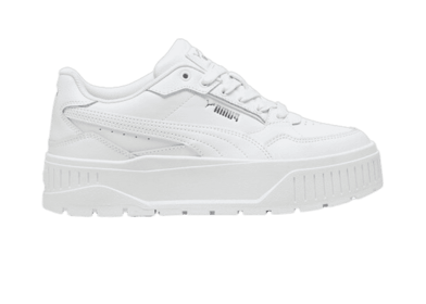 PUMA Karmen II Idol Sneakers in White/Silver