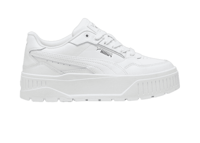 PUMA Karmen II Idol Sneakers in White/Silver