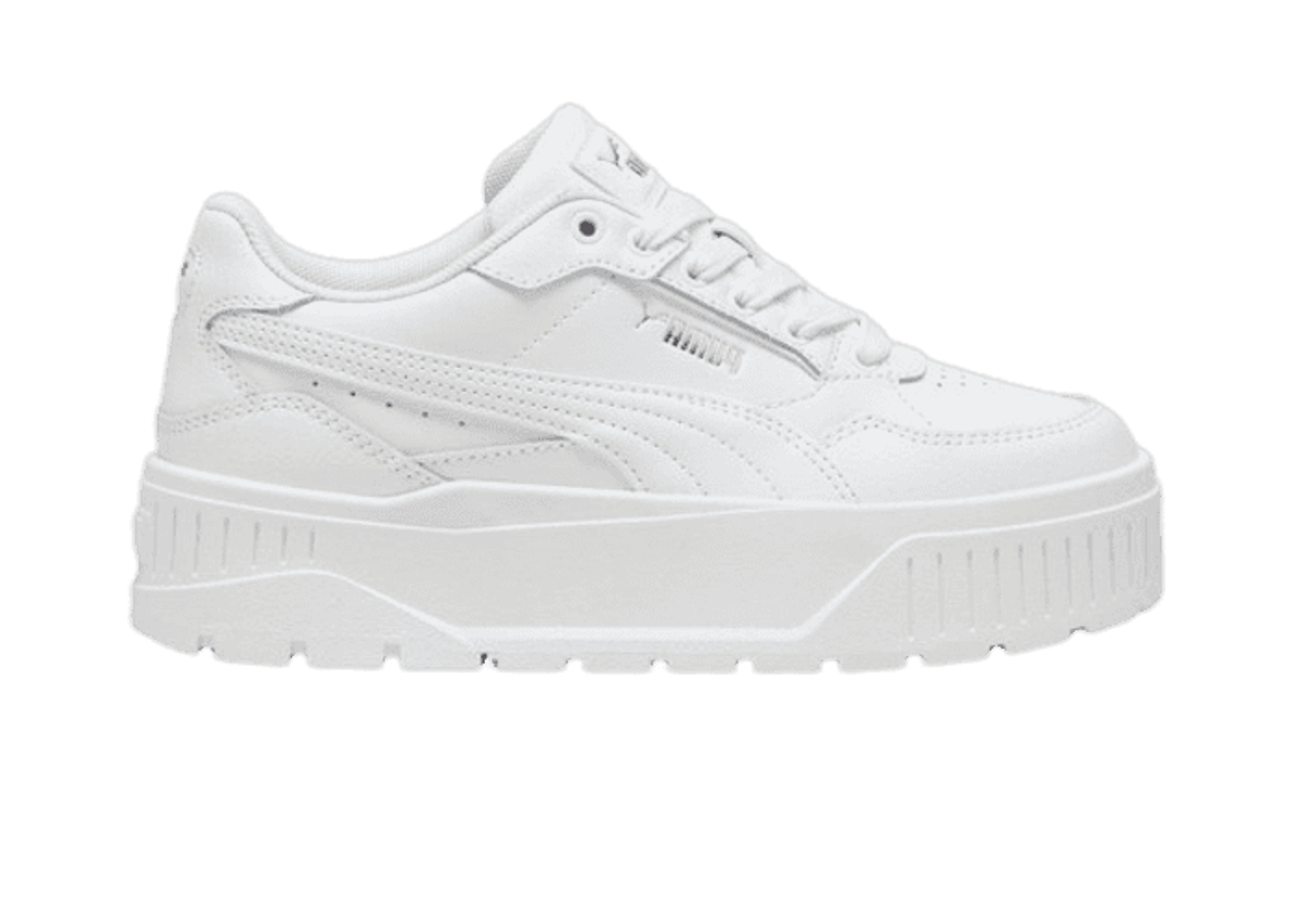 PUMA Karmen II IDOL Sneakers in White/Silver (GS) 398876-01