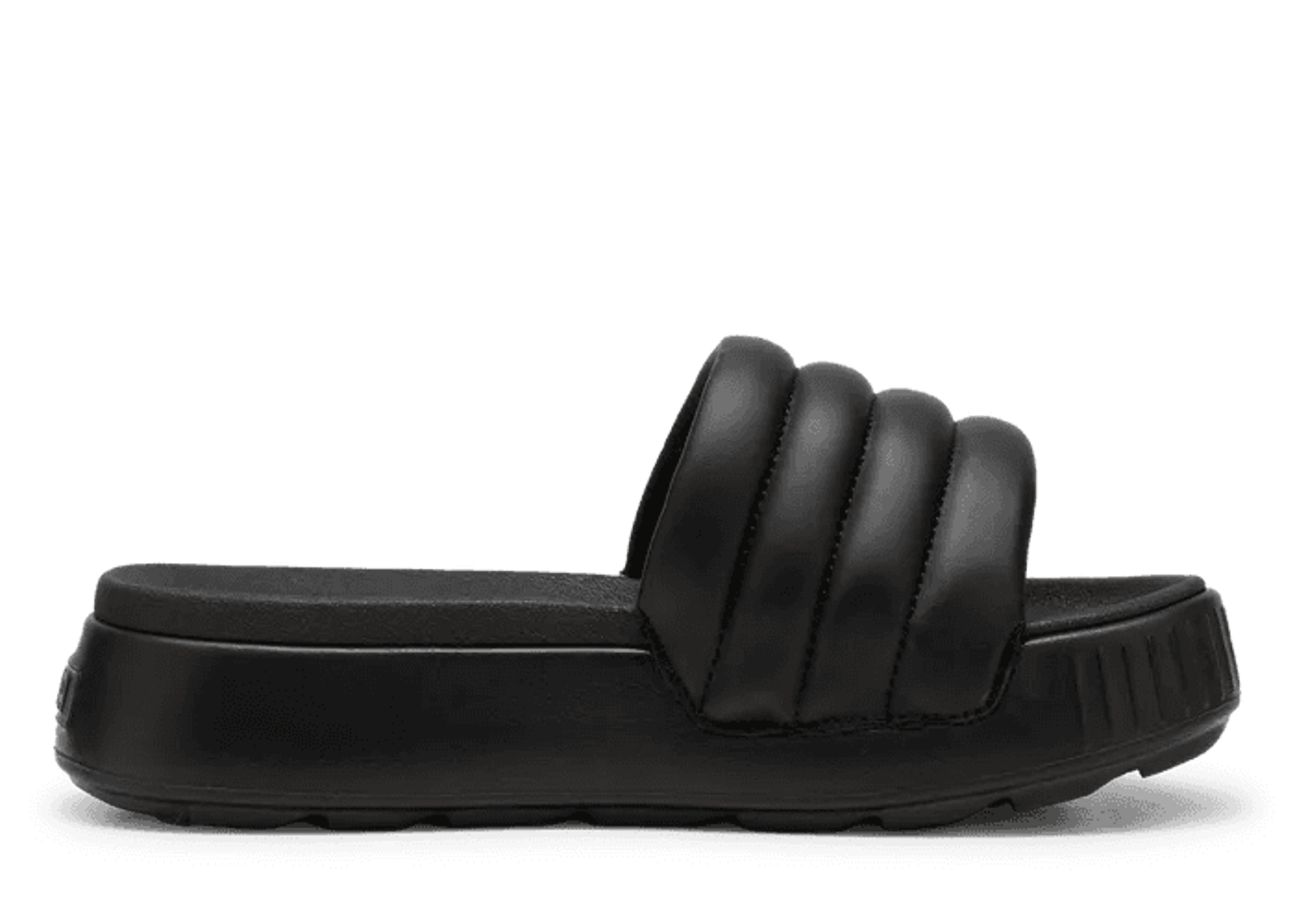 PUMA Karmen Puffy Slides in Black