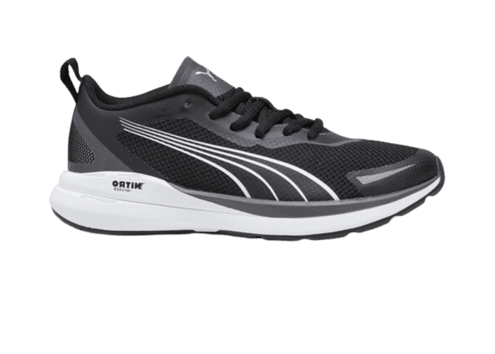 PUMA Kruz NITROâ¢ Sneakers in Black/White/Dark Coal (GS)