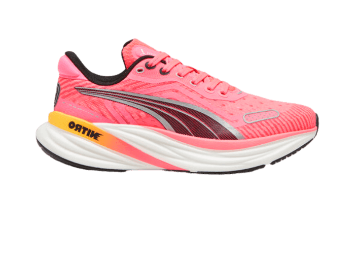 PUMA Magnify NITROâ¢ Tech 2 in Sunset Glow/White/Sun Stream