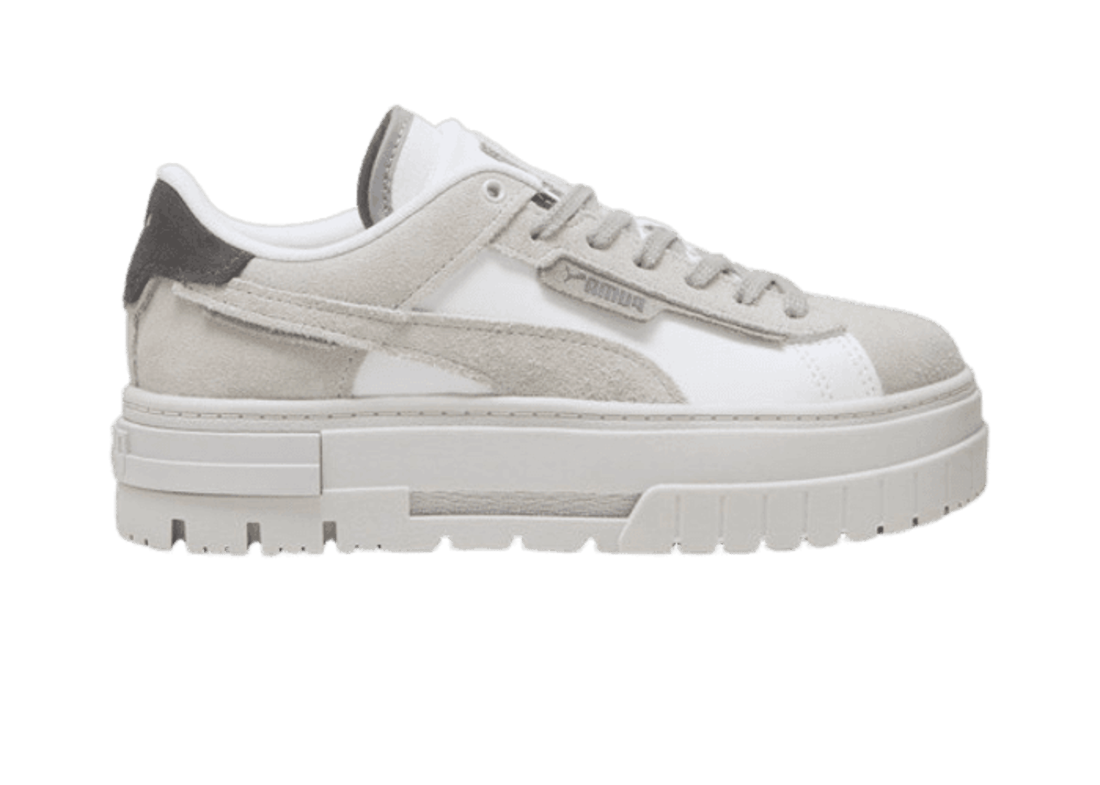 PUMA Mayze Crashed Sneakers in Feather Grey