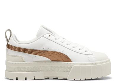 PUMA Mayze Glow-Up Sneakers in White/Vapor Grey