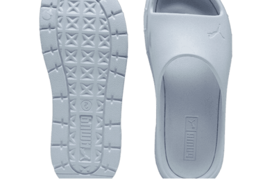 PUMA Mayze Stack Injex Sandals in Silver Mist