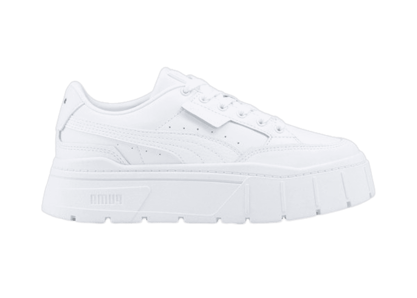 Puma Mayze Stack Leather 'Triple White' (W)