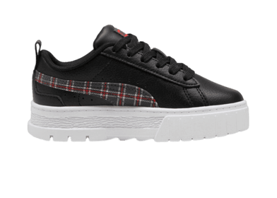PUMA Mayze Winter Tartan ' Sneakers in Black/For All Time Red (GS)