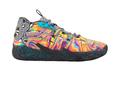 PUMA MELO x DEXTER'S LAB MB.03 Basketball in Poison Pink/Fluro Orange Pes