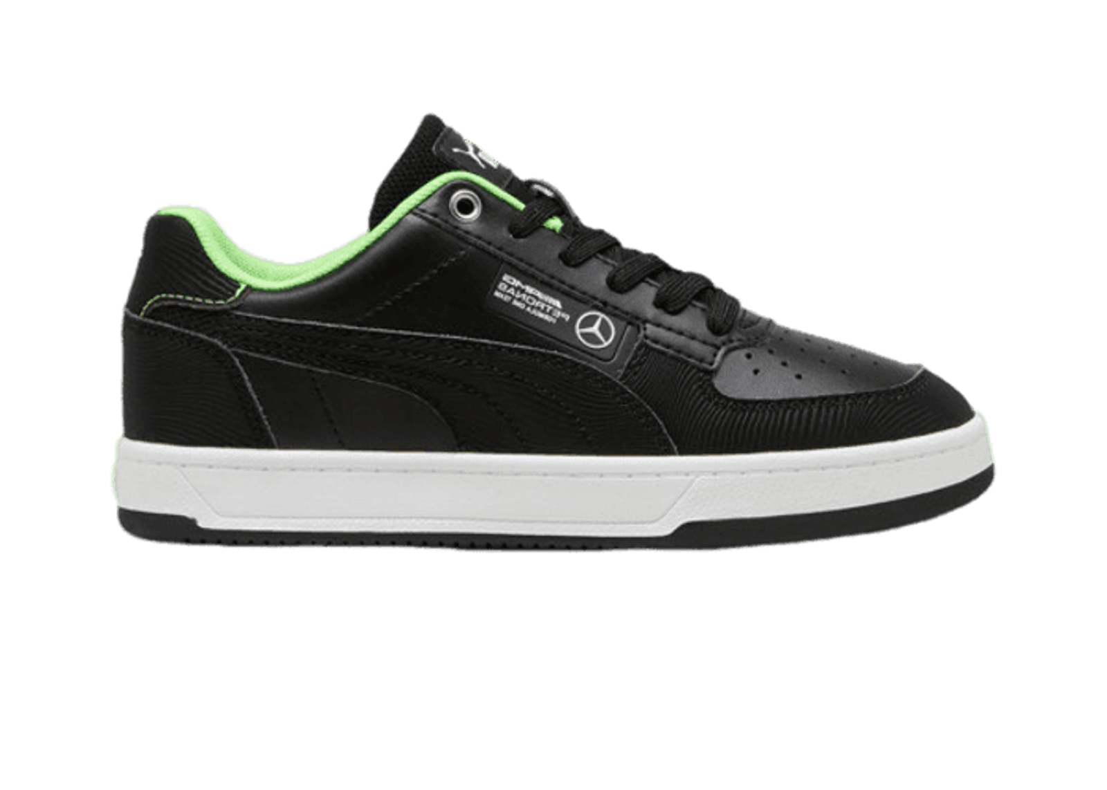 PUMA Mercedes-AMG Petronas F1® Caven 2.0 Sneakers in Black/Fizzy Green (GS)