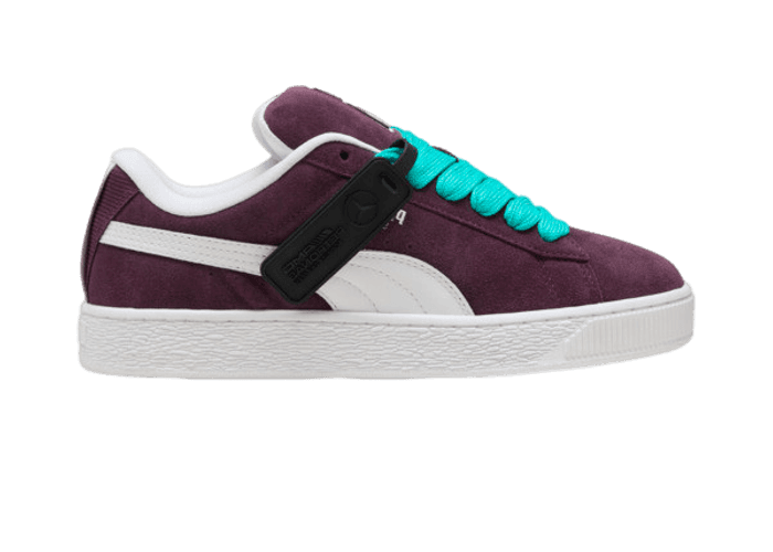 PUMA Mercedes-AMG Petronas F1Â® Suede XL Sneakers in Midnight Plum/White