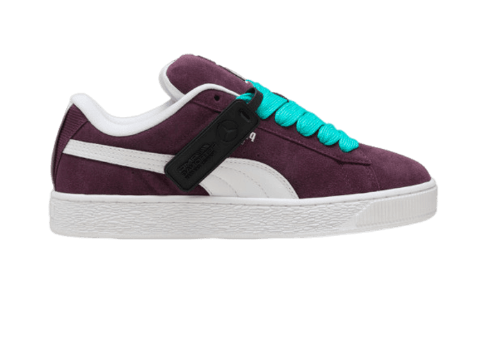 PUMA Mercedes-AMG Petronas F1Â® Suede XL Sneakers in Midnight Plum/White