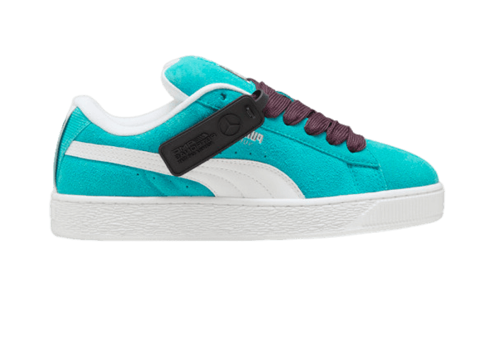 PUMA Mercedes-AMG Petronas F1Â® Suede XL Sneakers in Sheen Green/White