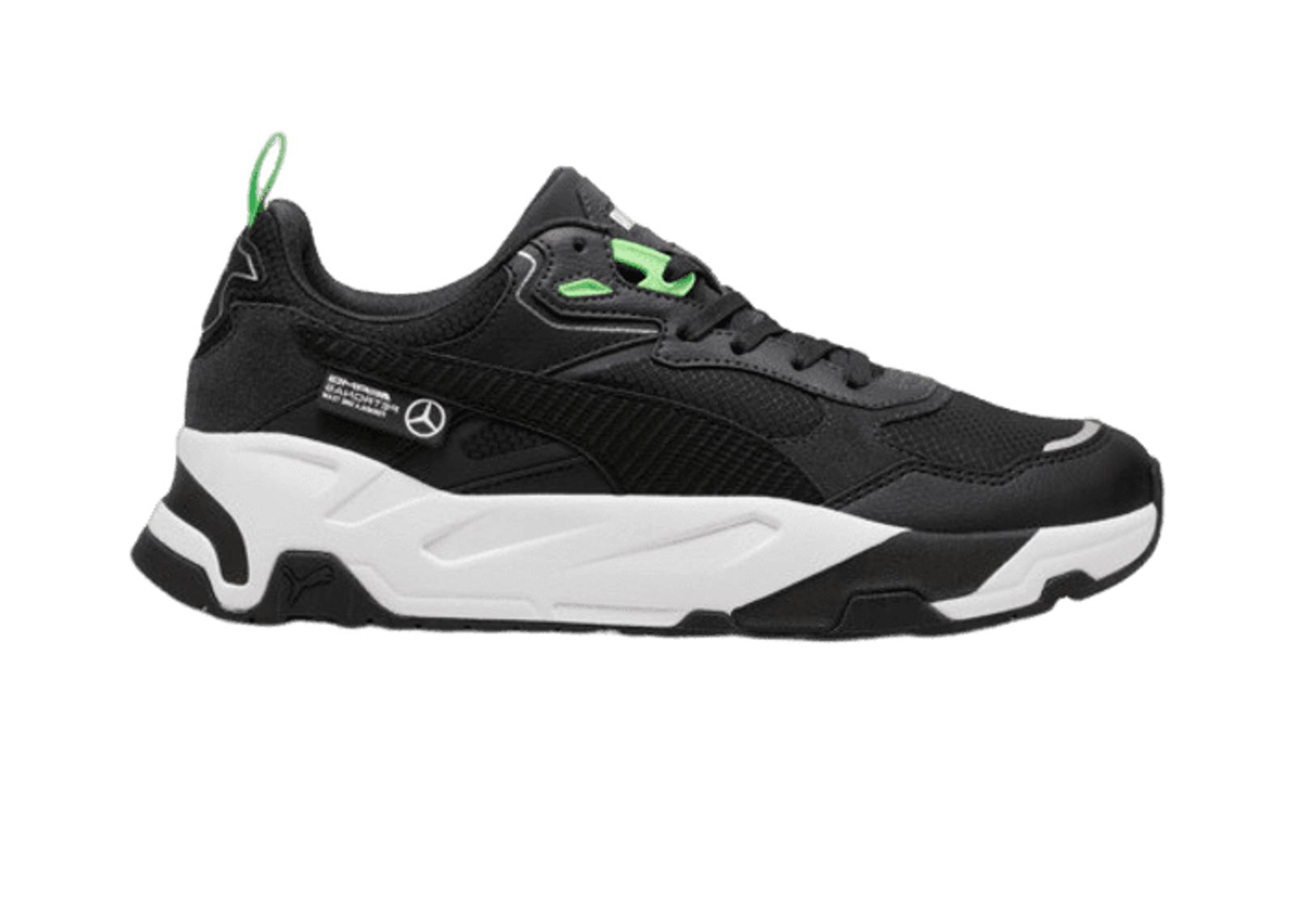 PUMA Mercedes-AMG Petronas F1® Trinity Sneakers in Black/Fizzy Green