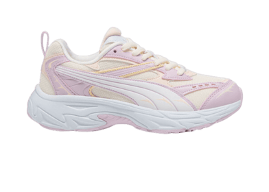 PUMA Morphic Metamorphasis Sneakers in Frosted Ivory/Pearl Pink/Silver Mist (GS)