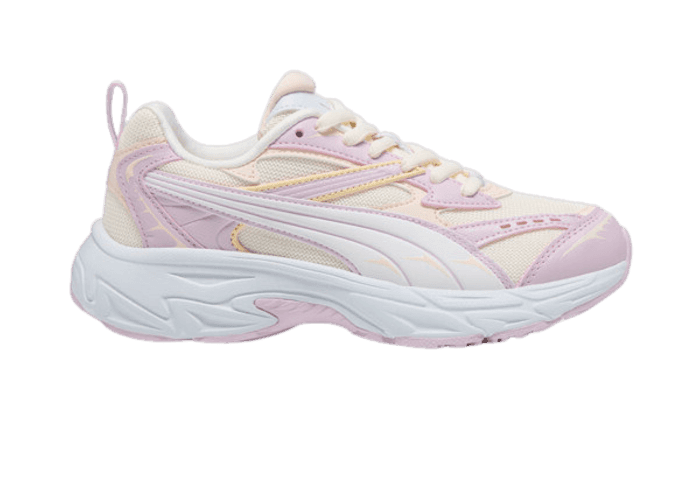 PUMA Morphic Metamorphasis Sneakers in Frosted Ivory/Pearl Pink/Silver Mist (GS)
