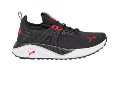 PUMA Pacer 23 Sneakers in Black/For All Time Red (GS)