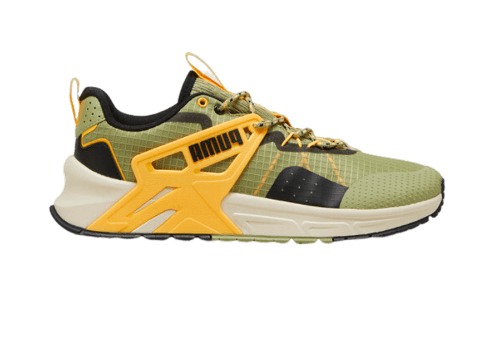 PUMA Pacer+ Trail Sneakers in Calming Green/Sun Stream/Black