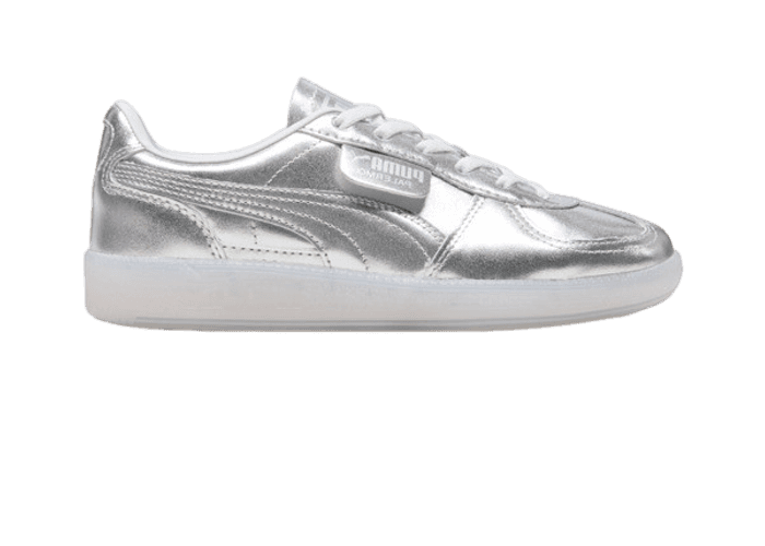 PUMA Palermo Chrome Sneakers in Silver/Feather Grey (GS)