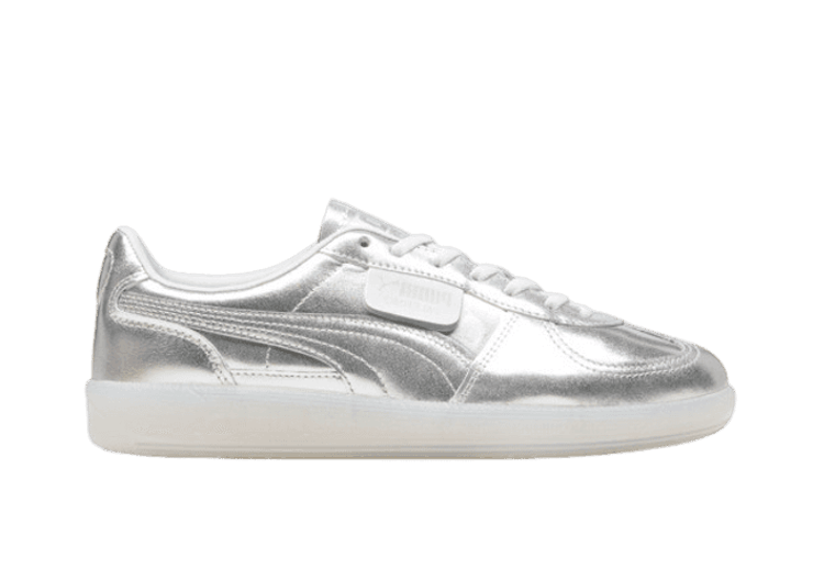 PUMA Palermo Chrome Sneakers Women in Silver/Feather Grey 39927601