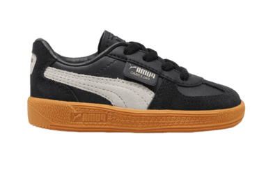 PUMA Palermo Leather s' Sneakers in Black/Feather Grey/Gum (TD)