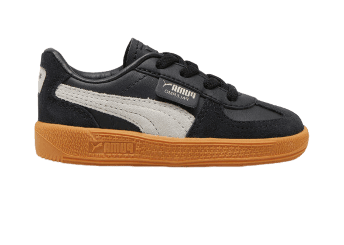 PUMA Palermo Leather s' Sneakers in Black/Feather Grey/Gum (TD)