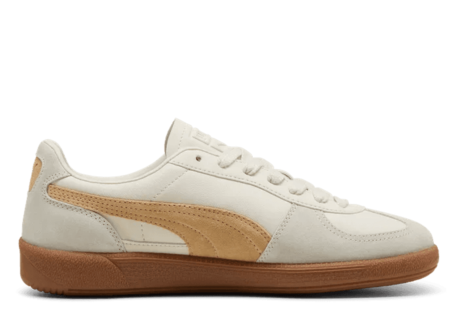 PUMA Palermo Leather Sneakers in Alpine Snow/Desert Dust/Gum