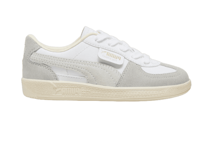 PUMA Palermo Leather Sneakers in White/Cool Light Grey/Sugared Almond (PS)