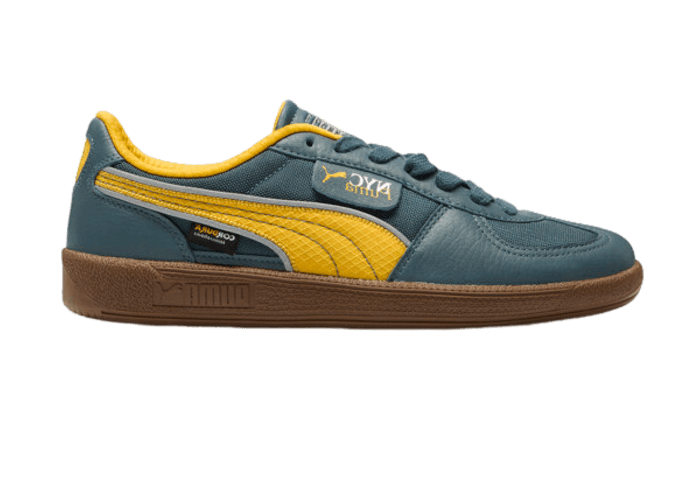 PUMA Palermo NYC Long Run Cordura Sneakers in Grey Skies/Tangerine