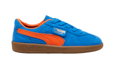 PUMA Palermo Sneakers in Hyperlink Blue/Flame Flicker/Gum (PS)