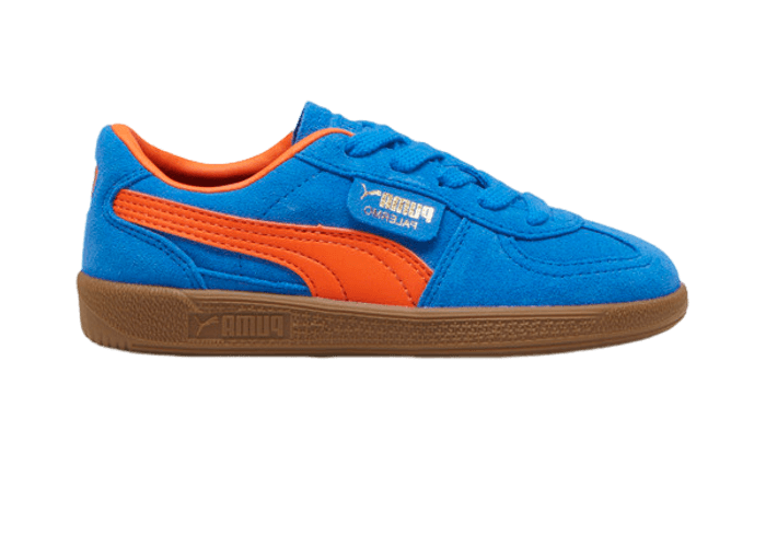 PUMA Palermo Sneakers in Hyperlink Blue/Flame Flicker/Gum (PS)