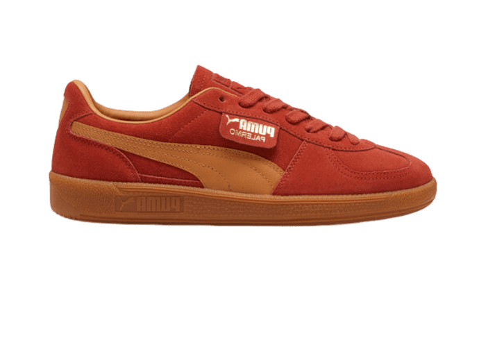PUMA Palermo Sneakers in Mars Red/Caramel Latte/Gum