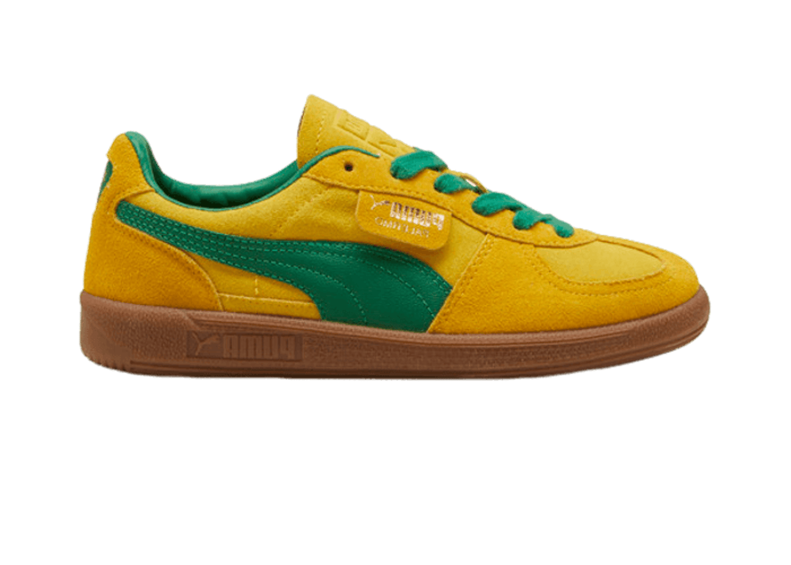 PUMA Palermo Sneakers in Pelé Yellow Sizzle/Archive Green