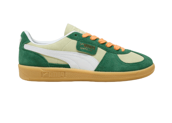 PUMA Palermo Sneakers in Pistachio Green/Vine/Gum