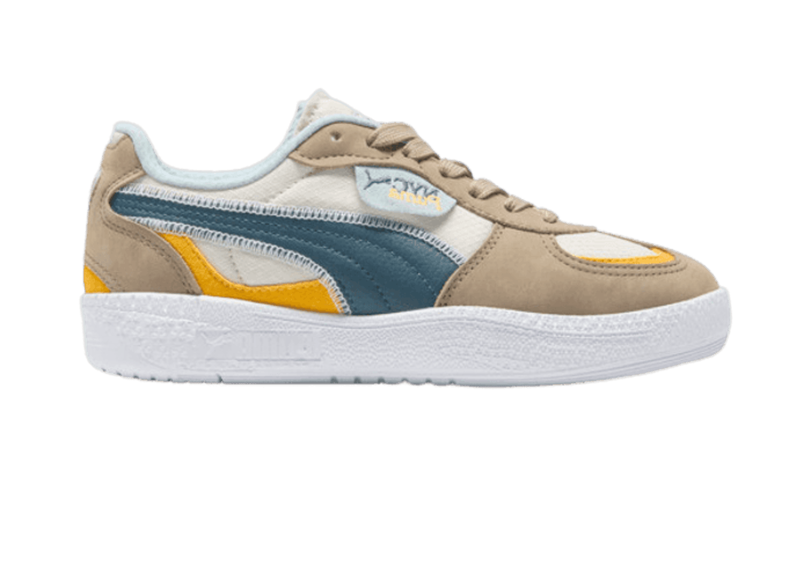 PUMA Palmero Lamoda NYC Long Run Sneakers in Oak Branch/Grey Skies/Tangerine